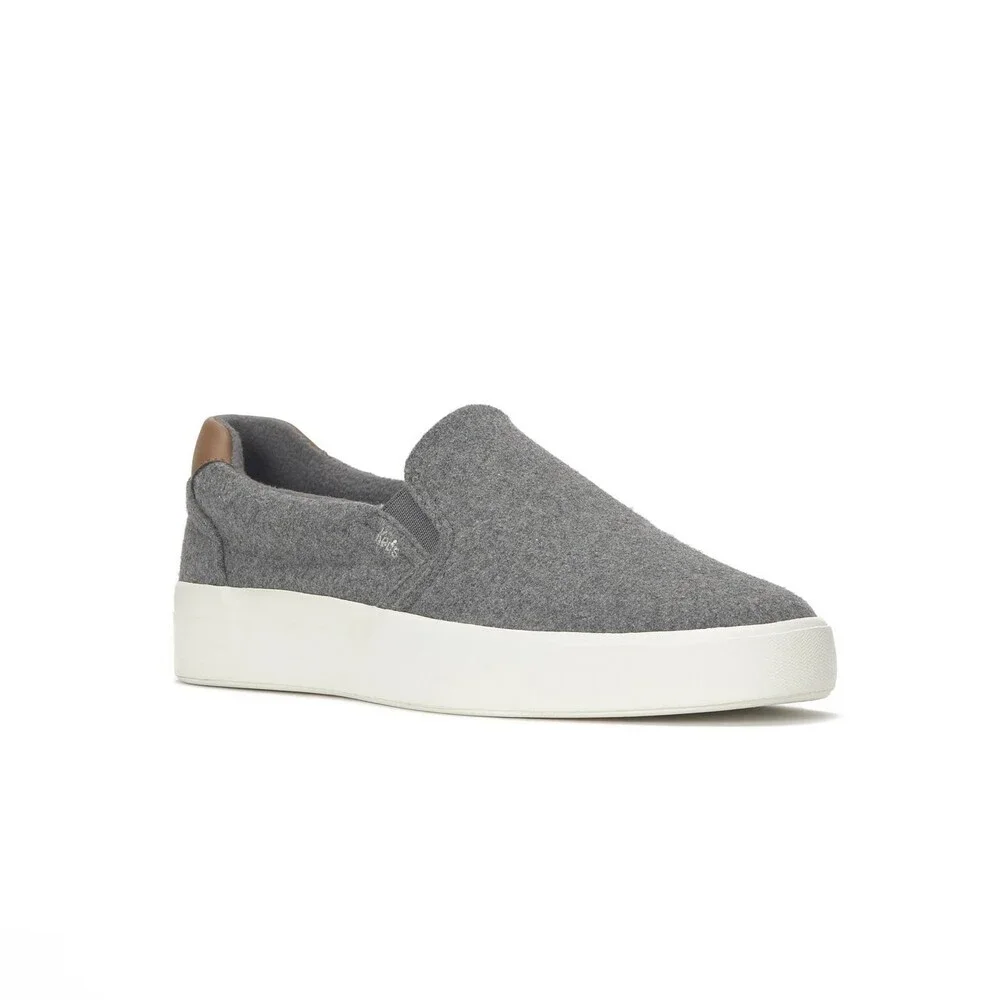 Keds Pursuit Sneakers Women's US 8.5 Charcoal Wool Slip On Casual Shoes ZAP1485